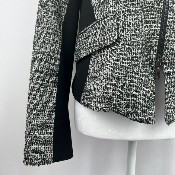 Tristan Classic Chic Tweed Black White Blazer - Medium - Picture 4 of 10